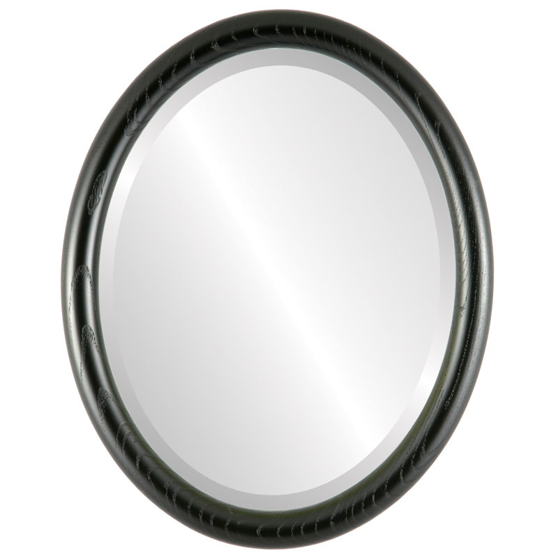 Miroir décoratif ovale encadré Wincanton, H 22 po x l 18 po