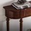 Console demi-cercle en bois massif brun-273227938