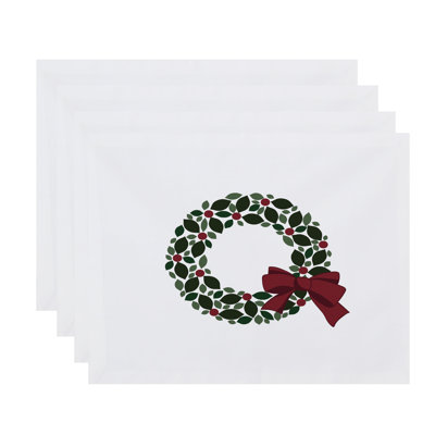 Polyester Floral Rectangle Placemat