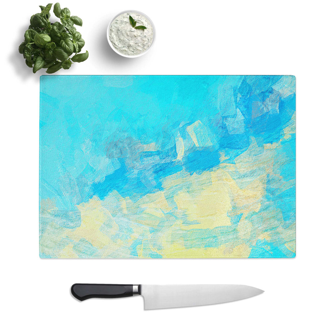 Glass Glass Heart in Abstract Chopping Board