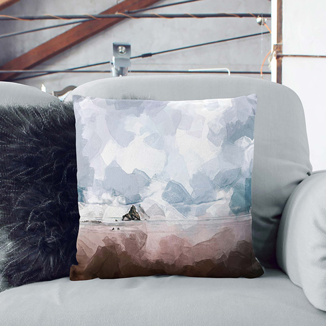 Beach in Sopelana Spain Cushion with Filling