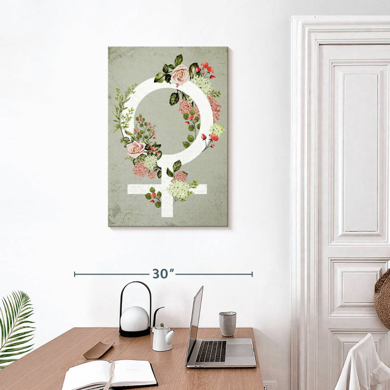 Symbole floral féminin Khadjiah, H 30 po x l 20 po
