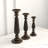 18'' H Wood Tabletop Candlestick-1103655807