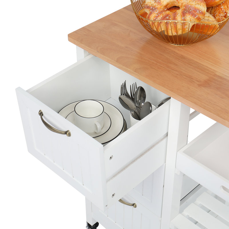 Îlot de cuisine 29,92 po, Blanc