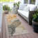 Machine Washable Indoor/Outdoor Xhevrie Orange Rug