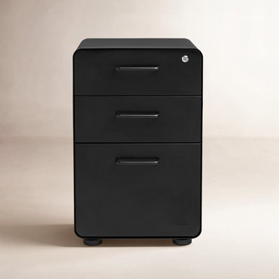  Stow 3-Drawer File Cabinet, Without Caster