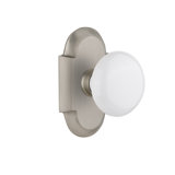 Cottage Plate with White Porcelain Door Knob