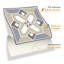 38.1cm W x 38.1cm L PVC Peel and Stick Mosaic Tile