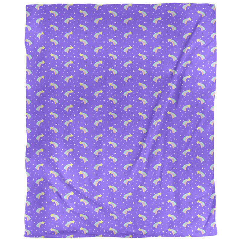 Tissu d’étoiles à tir, Mauve, L 56 po x l 36 po, Coton peigné de base