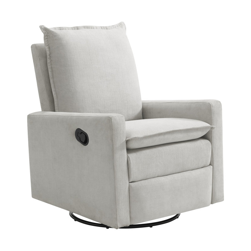 Uptown 360-Degree Swivel Glider Recliner , Sand Polyester