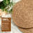 11.81 Inch Round Woven Natural Fiber Placemats Heat Resistant Table Protectors