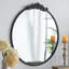 Miroir rond, miroir mural avec cadre-333127479