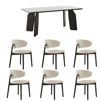Combinaison simple de table à manger et de chaise