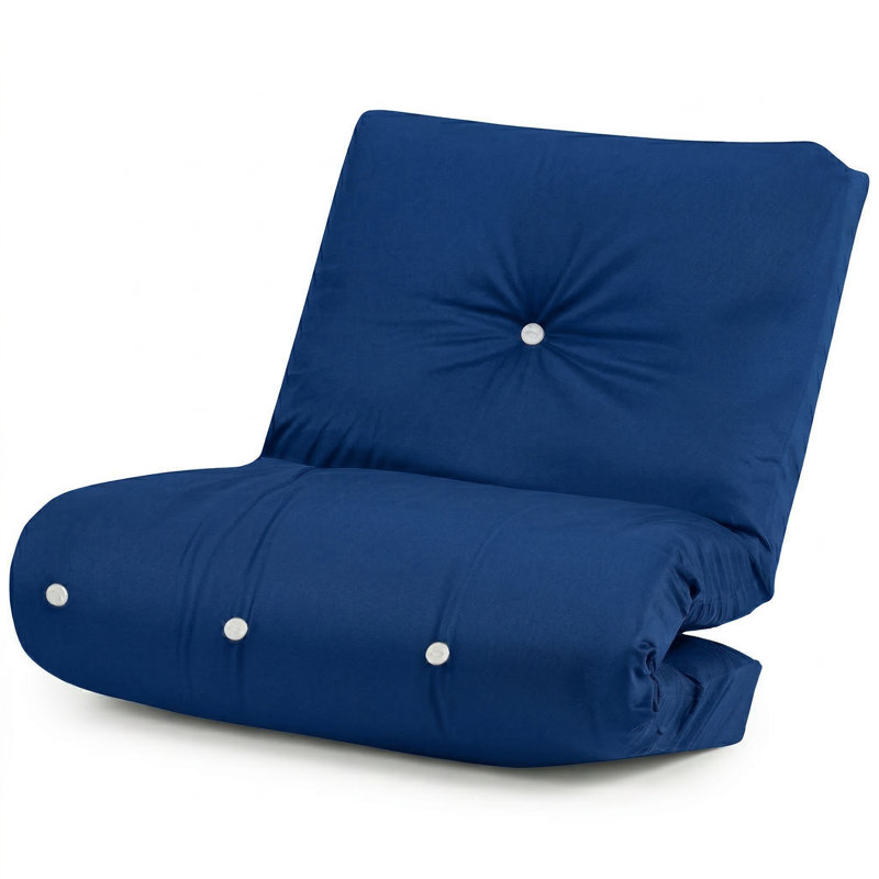 15cm Futon Mattress Futon  Mattress, Dark Blue, Small Single (2'6)