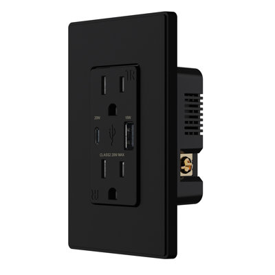 15-Amp Standard Tamper Resistant Quadplex Outlet