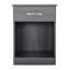 Table de chevet Lindsey RTA, gris-650103473