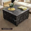 Table basse carrée avec rangement