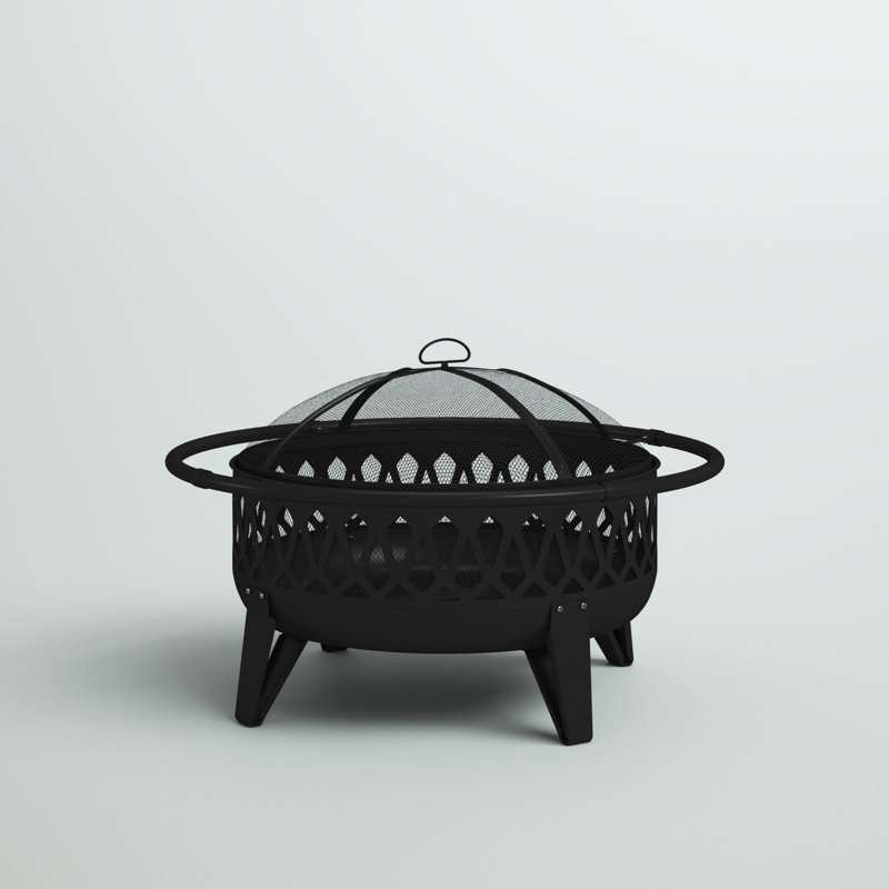 Round Steel Wood Burning Fire Pit