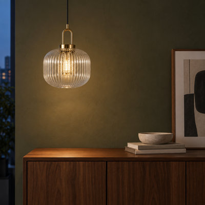 Mini luminaire suspendu en verre 9,4 po Minimalist