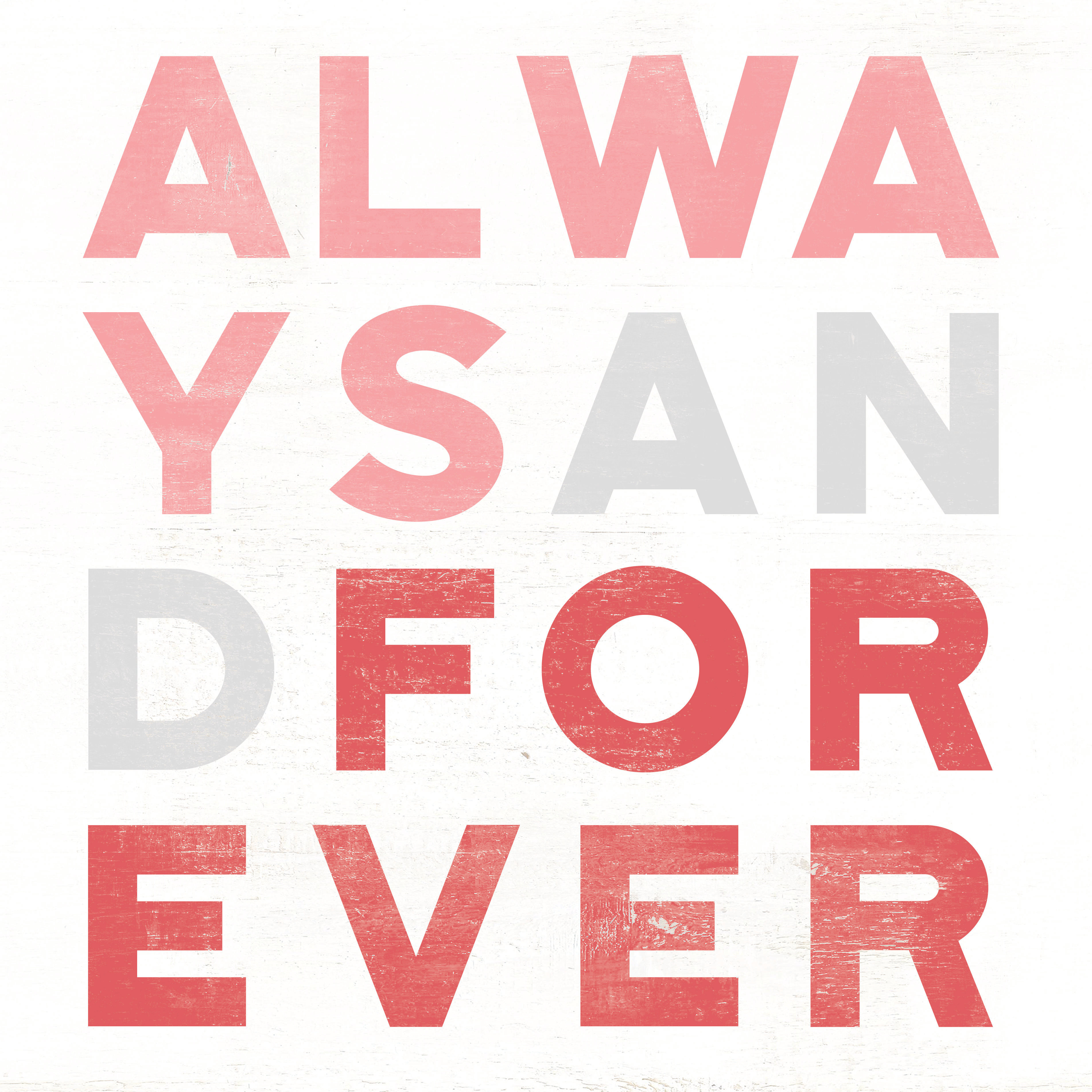 Happy Larry Always Forever Block Letters | Wayfair.co.uk