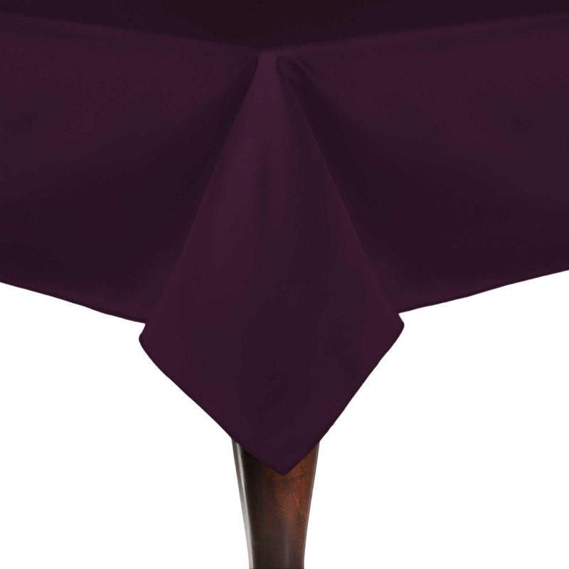 Ultimate Textile Rectangular Tablecloth, Aubergine, 120" x 72", 5