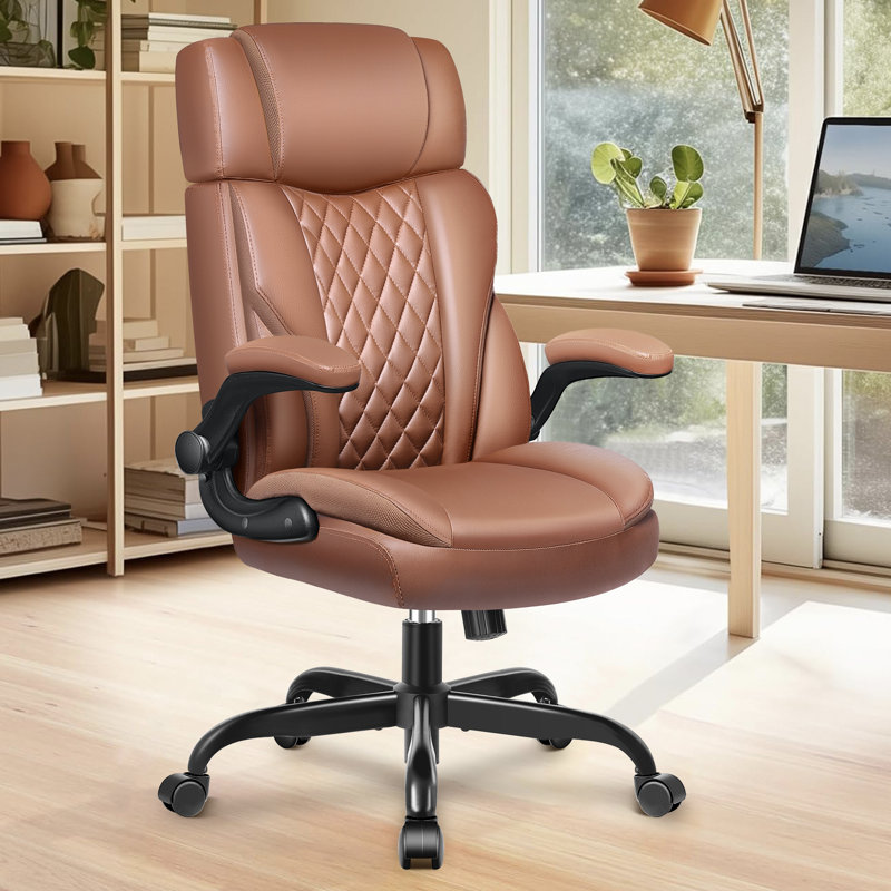 Meraris Executive Chair with Headrest, Brown