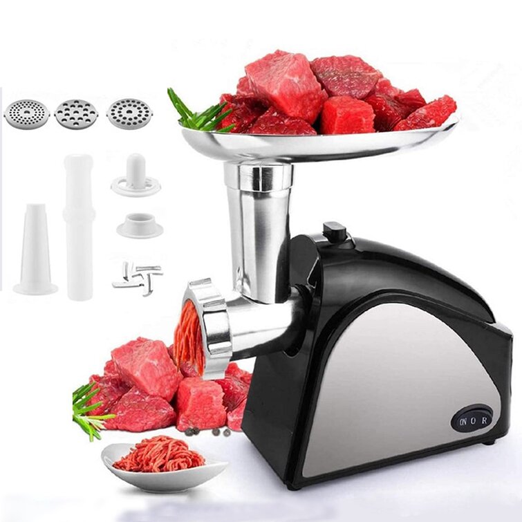 Meat Grinder Attachment for Instant Stand Mixer Pro with 3 Grinding Plates,  Cutting Blade, Sausage Plate, Sausage Tube, Food Tray, Food Pusher, and  Feeder Housing 