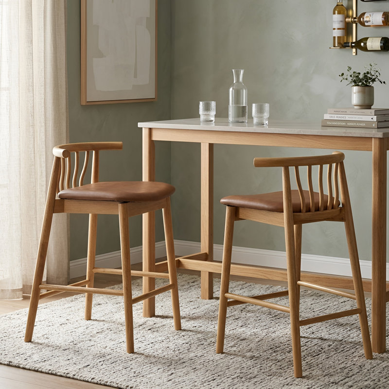 Tabouret de comptoir, Brun