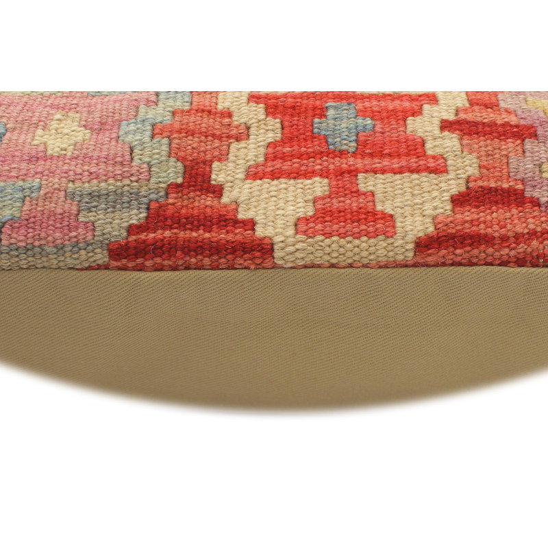 Coussin rustique en kilim tissé à la main Sayat