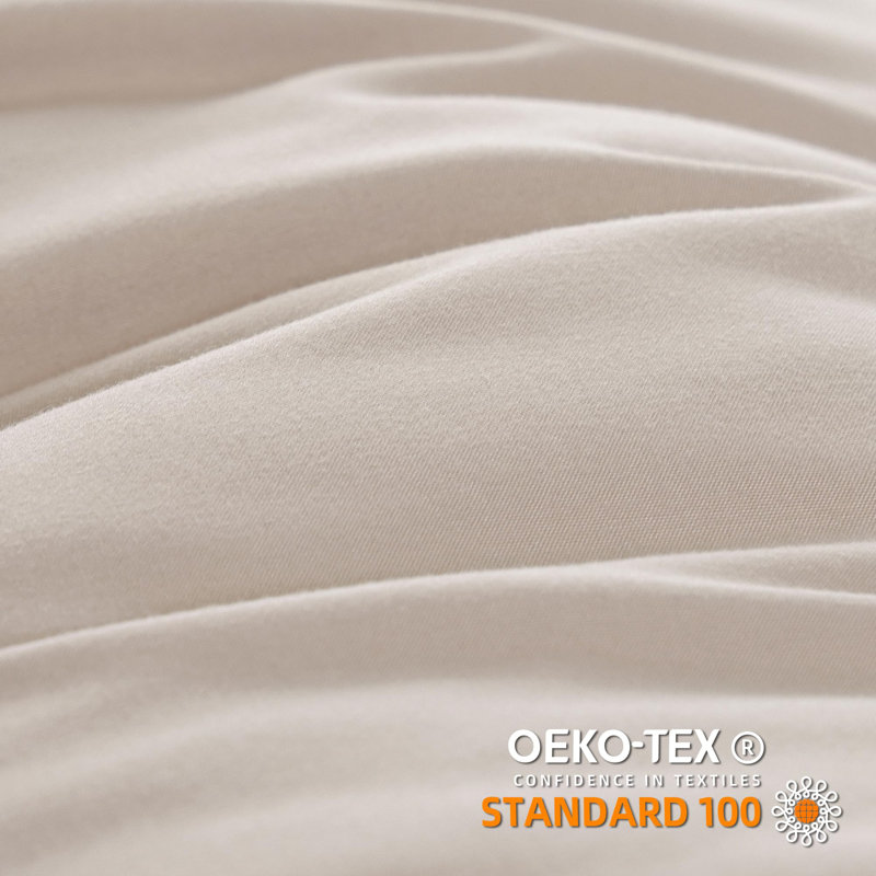 3 Pieces Ball Pom Fringe All Season Comforter Set, Soft OEKO-TEX Microfiber Boho Bedding for Bedroom Decor, Oatmeal