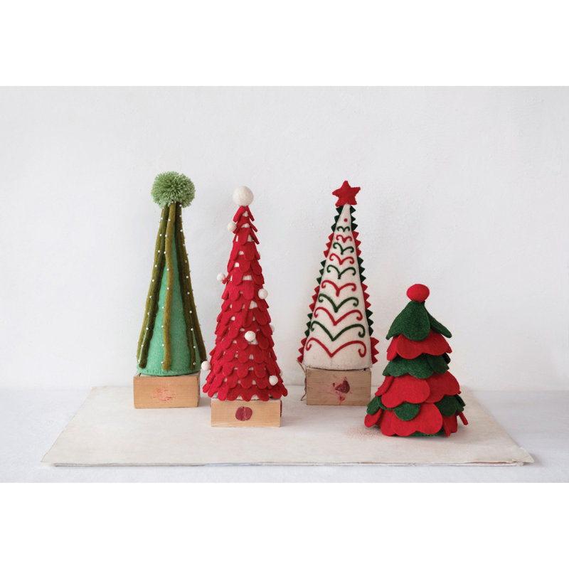 Wool Felt Tree with Pom Pom