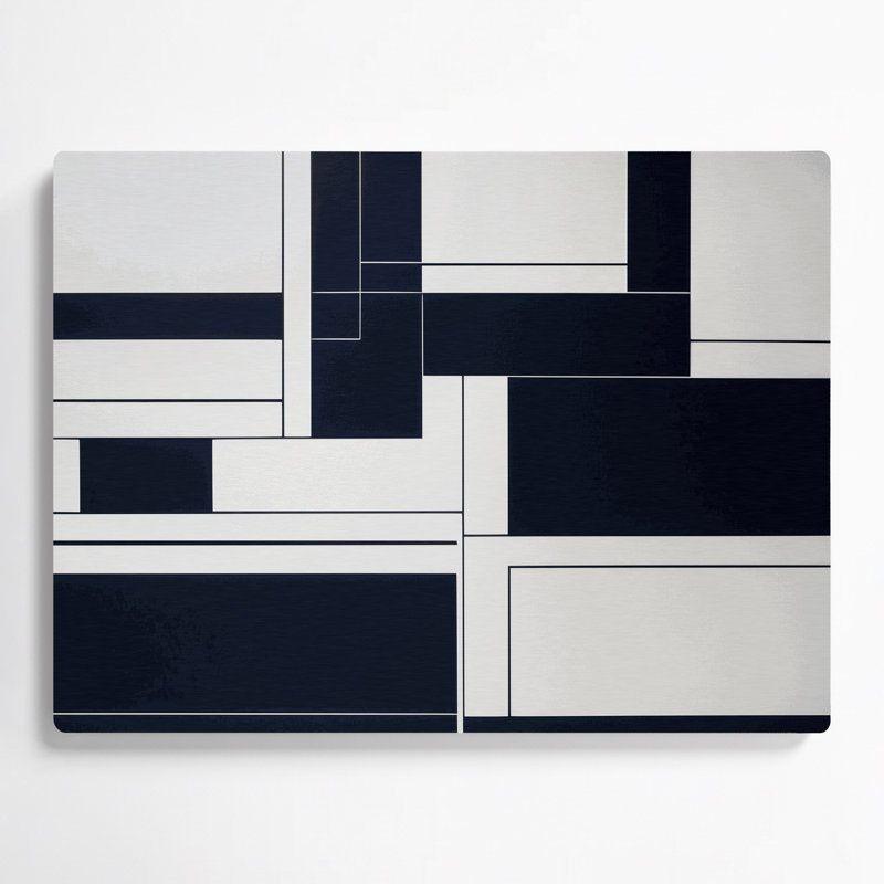 Minimalisme, art mural beige en métal 70, H 11 po x l 14 po