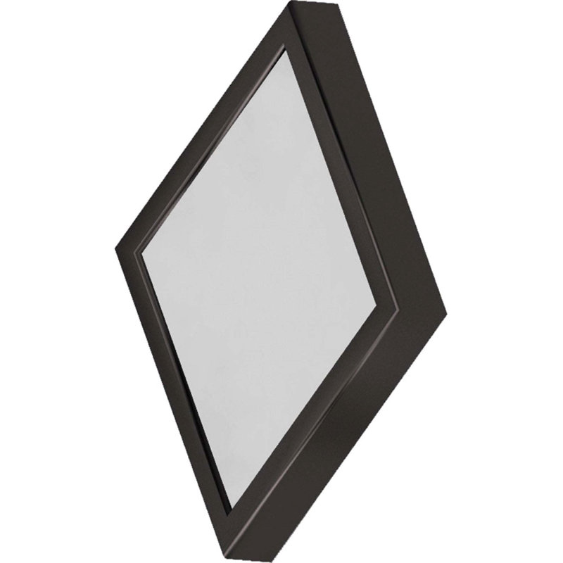 Mini-plafonnier encastré carré d'intérieur en bronze antique convertible 1 lumière DEL Paytan avec applique carrée en acrylique blanc