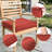 Outdoor 4'' Non-Slip Patio Chair Cushion Cover With Portable Carry Handle.-1815484463-1815484502-1815484480