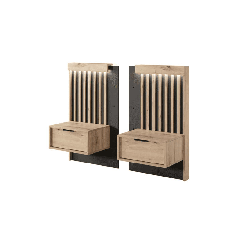 51cm W Manufactured Wood Bedside Table
