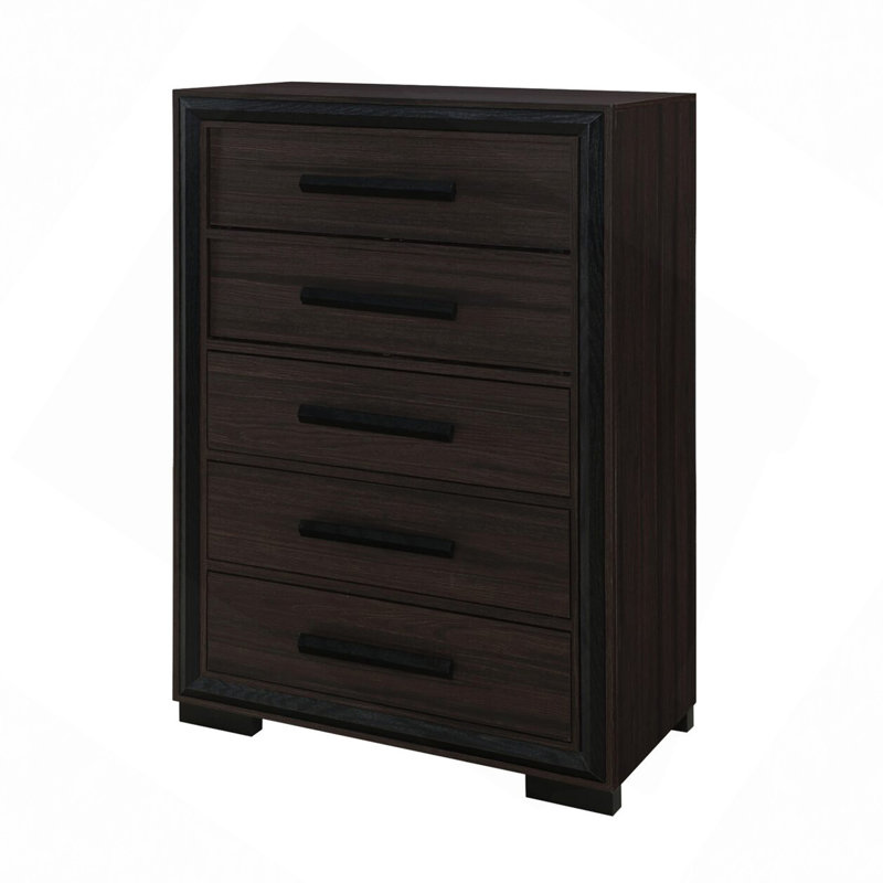 Commode à finition élégante, Brun