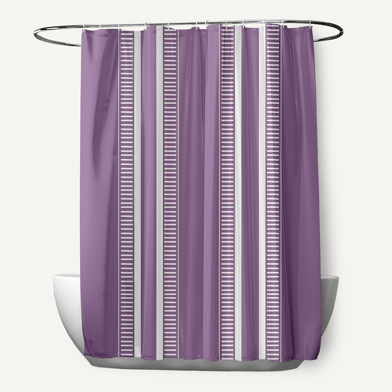 Rideau de douche simple Altrice, Mauve