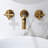 Bathroom Wall Mounted Faucet In Bronze - Drip- Cartridge And Rust- Finish For A Clean Solid Brass Construction With Effortless Water Control Modern Design Your-121645631