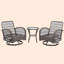 Chaise de patio avec coussins et repose-pieds-1152485108