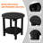 18" Outdoor All Weather Side Table-1508383613