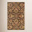 Tapis brun foncé / grenat en laine touffeté à la main Arden-775900046