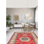 Tapis unique en laine noué à la main 6 pi 9 po x 9 pi 11 po nouvel âge Offir