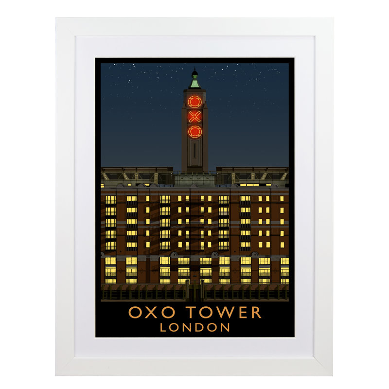 Richard O'Neil - Print, 43.5 cm H x 33.5 cm W x 2.2 cm D, White Wood Frame