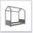 Velvet House Bed Wood Bed-1484239675