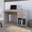 Bureau d'écriture, deux tiroirs, une armoire