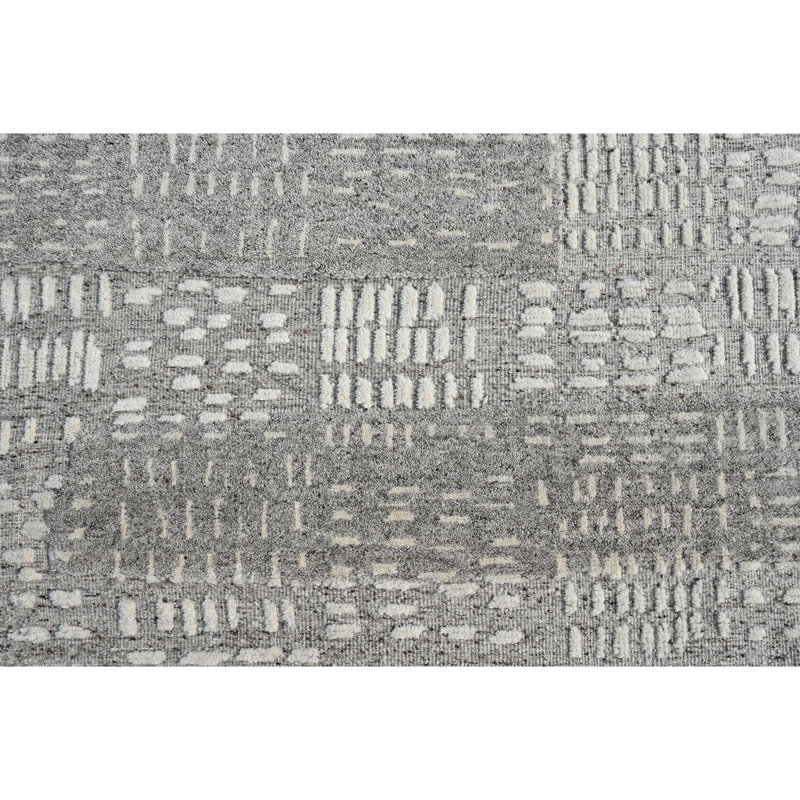 High-Quality Hand-Knotted Beige Area Rug, Rectangle 8' x 10'