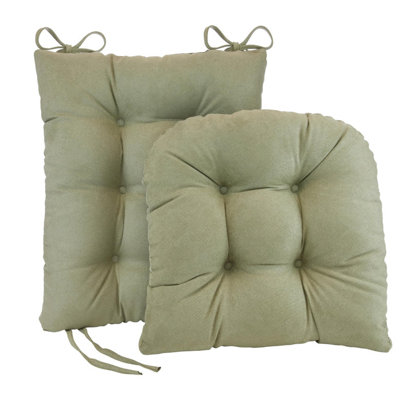 Ensemble de coussins de chaise berçante antidérapant, Polyester Twillo Thym