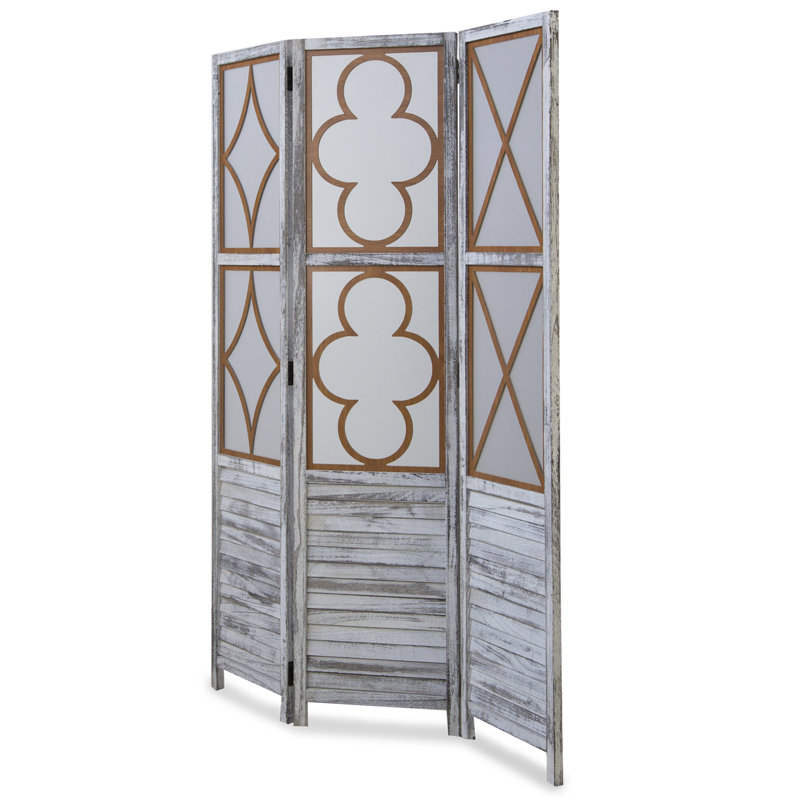Allsup 120cm W x 170cm H 3 - Panel Folding Room Divider