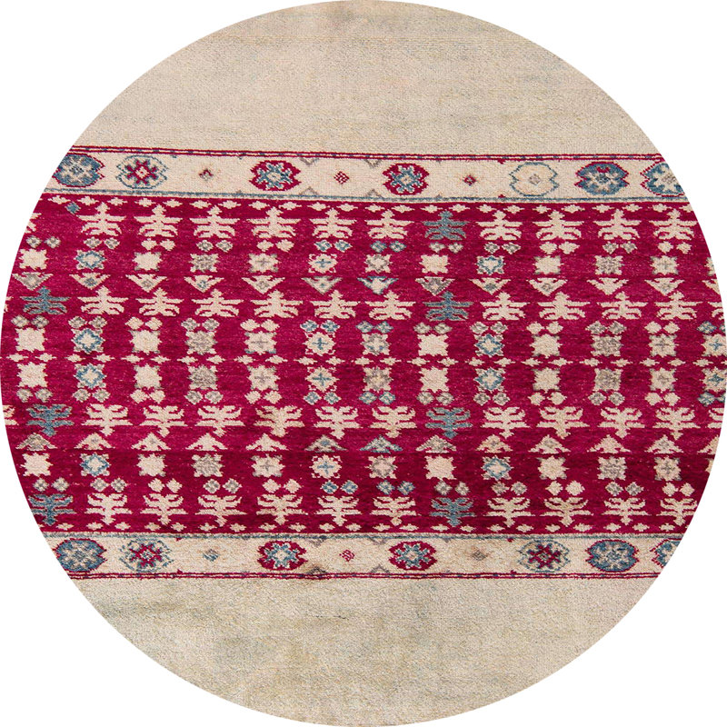 Abstract Indoor Rug, Round 5'