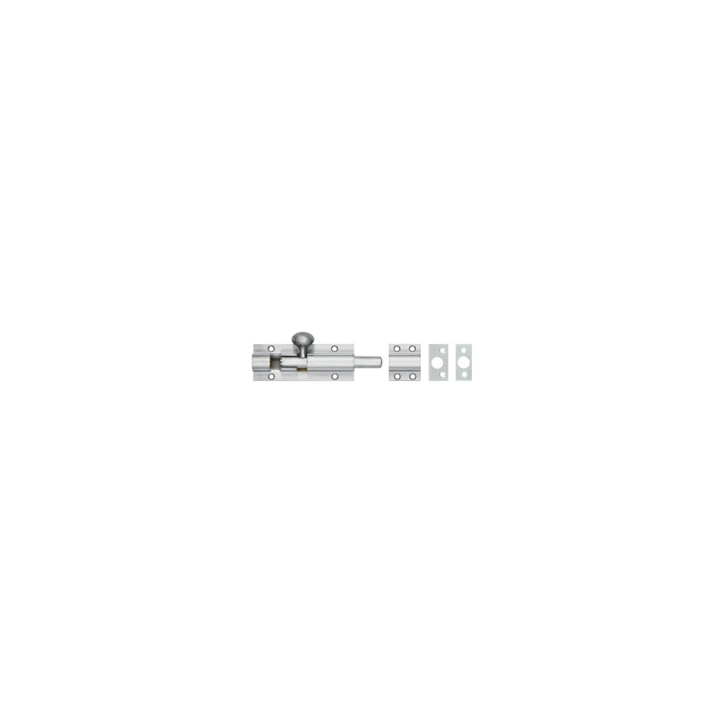Architectural Barrel Bolt, Satin Chrome